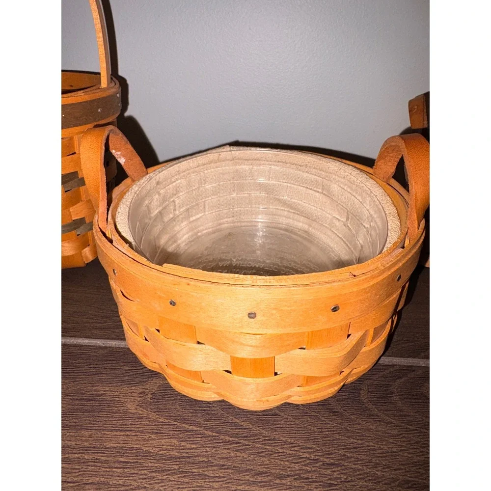 Longaberger handwoven baskets